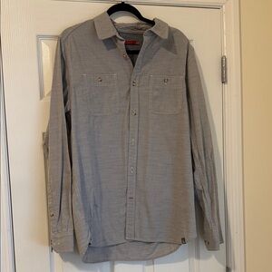 Men’s North Face Gray Button-Up Shirt